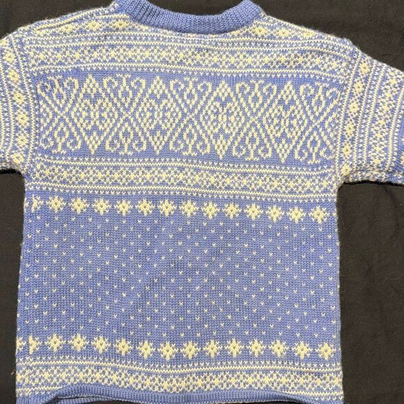 Rugged Bear Periwinkle Wool Cardigan Sweater Kids 4-5 - Picture 5 of 8